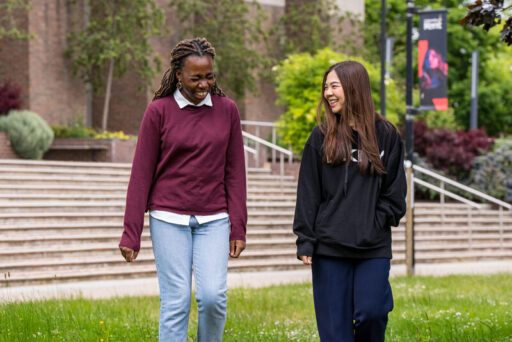 International students at the University of Kent.