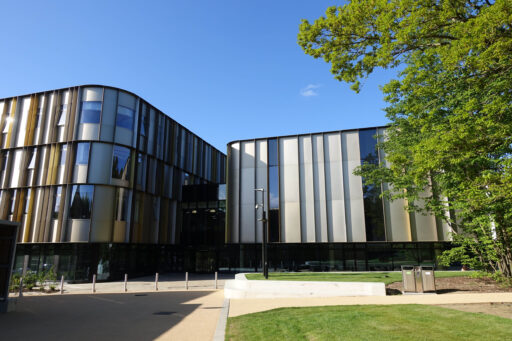 An entrance to the Sibson Building where you can find three large lecture theatres, meeting rooms, Economics staff offices and a cafe.